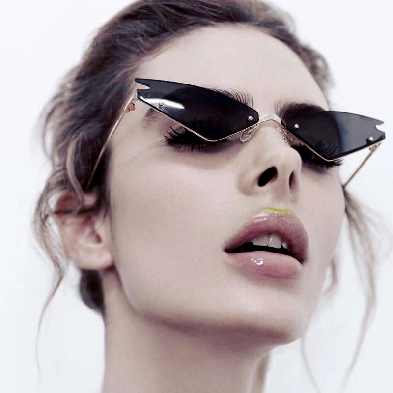 Narrow Angled Cat Eye Sunglasses