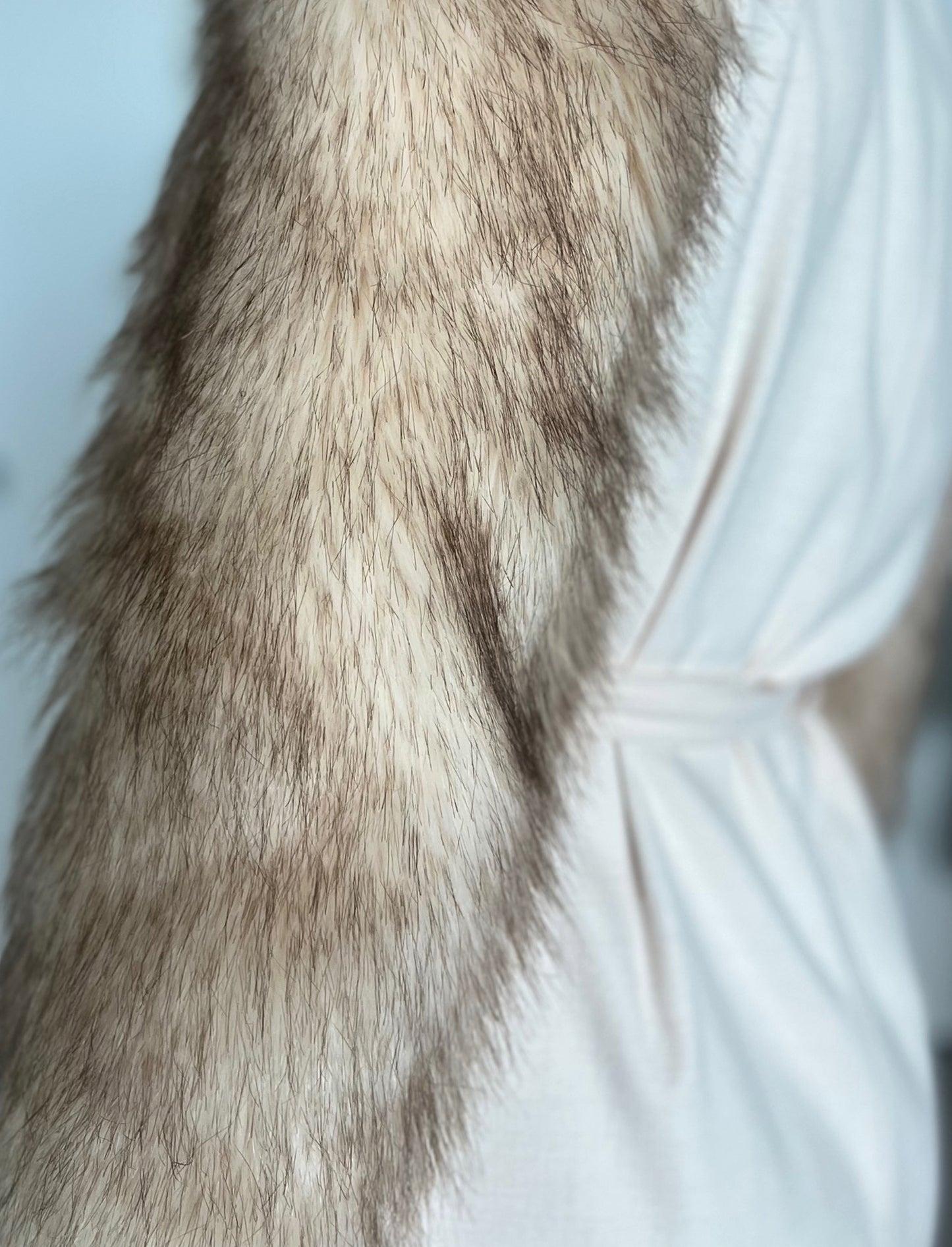CAMILLE FUR SLEEVE TRENCH